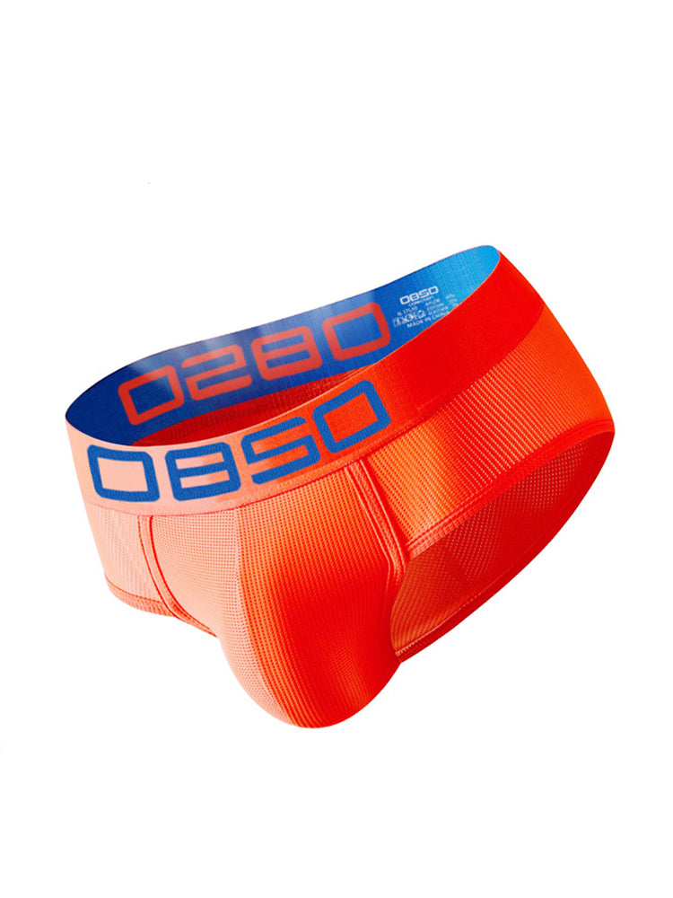 2 Pack Men's Comfortable Breathable Sports Solid Color Briefs