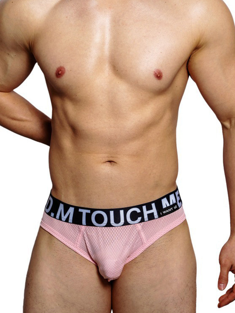 2 Pack Men's Low Waist Mesh Nylon Breathable Jockstrap