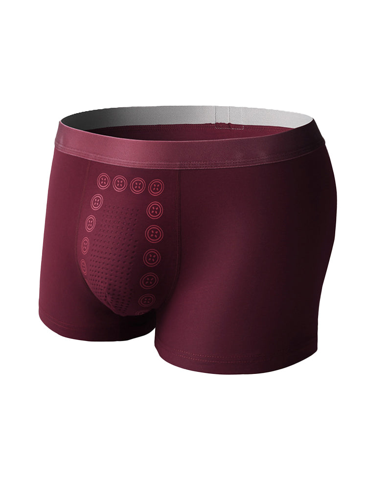 4 Pack Men's Mid-Rise Cotton Antibacterial Breathable Trunks