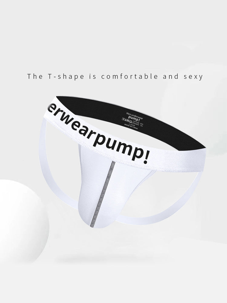 2 Pack Men's Trendy Breathable Sexy Cotton Jockstrap