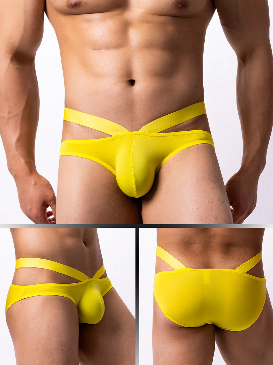 3 Pack Men's Sexy Cross Bikinis
