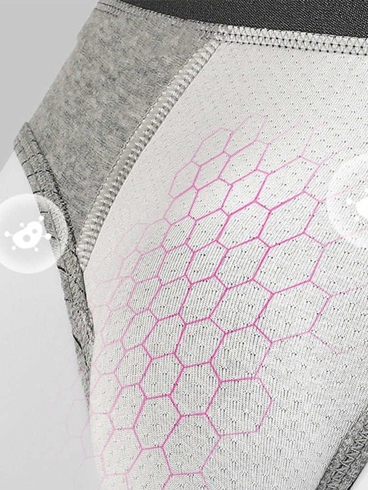 3-pack Men's Antibacterial Pure Cotton Sexy Sports Breathable Underwear