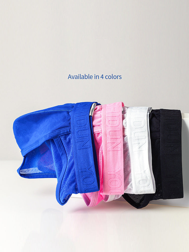 2 Pack Men's Low Rise Mesh Large Pouch U-convex Breathable Comfortable Briefs