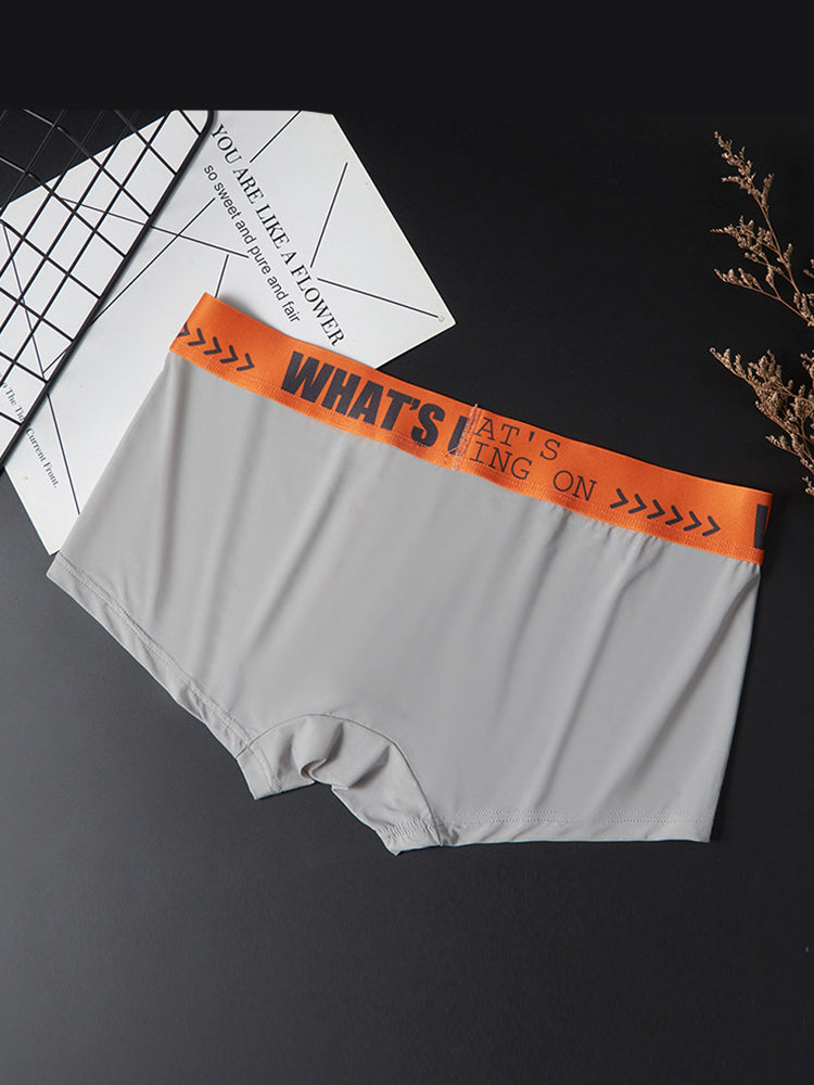 3-pack Men's Ice Silk Solid Color Breathable Briefs