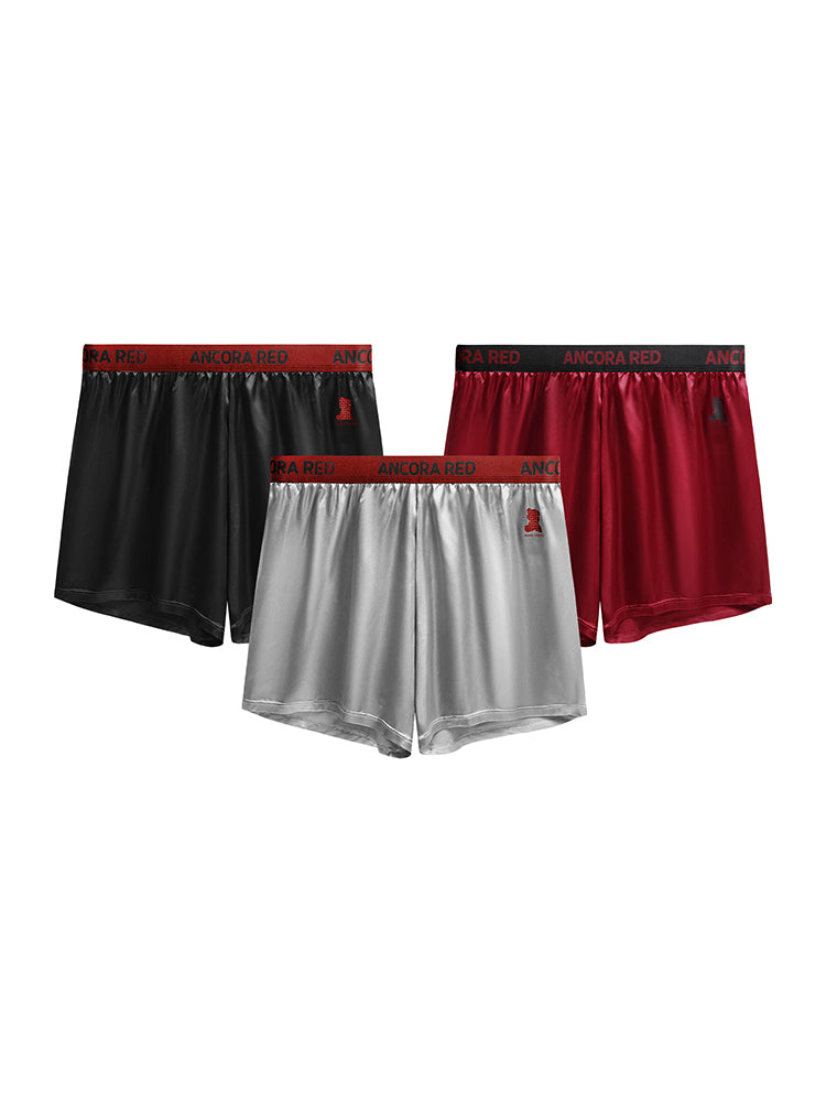 2 Pack Men's Solid Lounge Casual Boxers