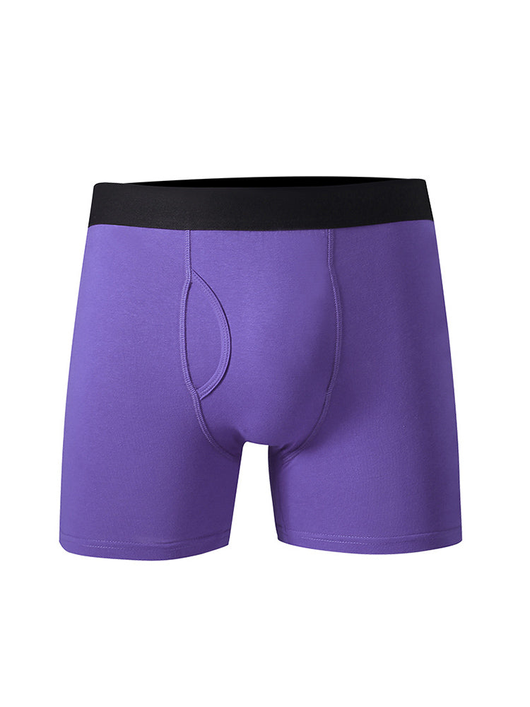 Men's Cotton Long-Length Anti-Chafing Boxers Briefs & Midway Briefs