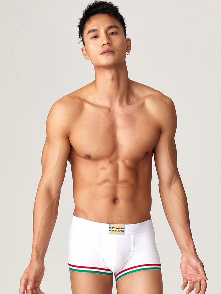 2 Pack Men's Low-Rise Cotton Boxer Briefs