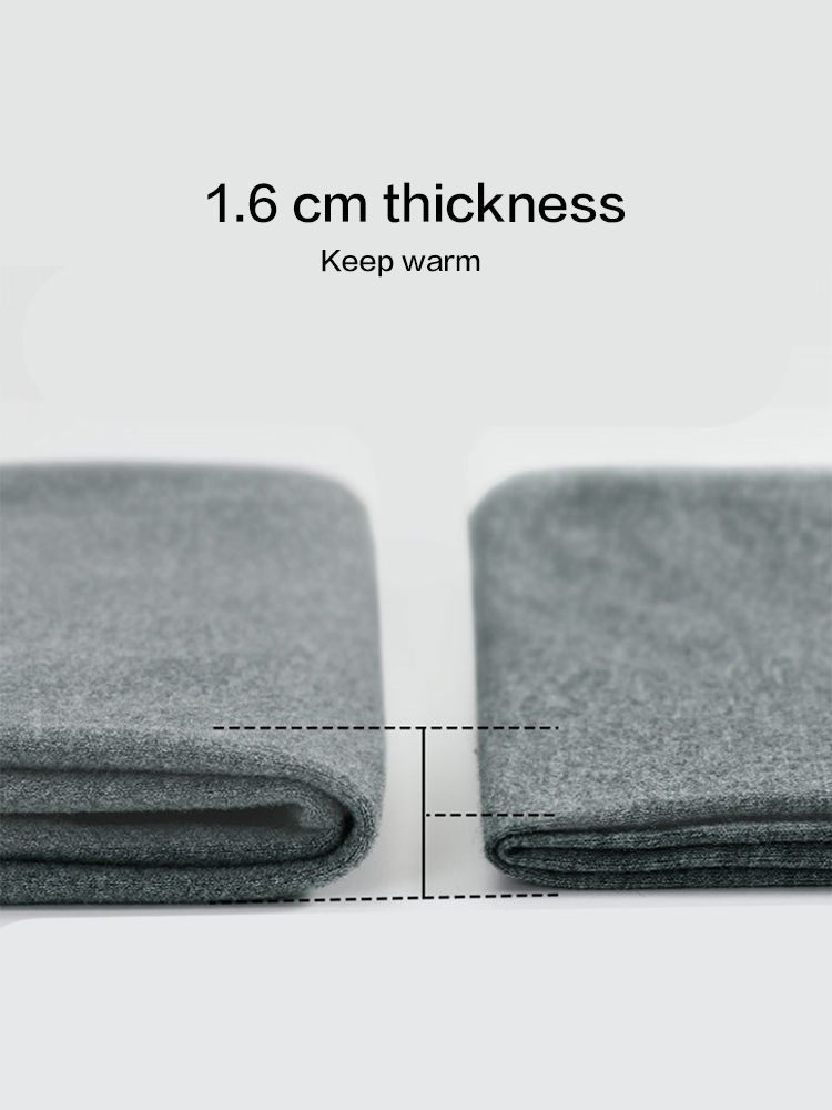Men's High Waist Plus Fleece Cotton Warm Pants with  with Fly