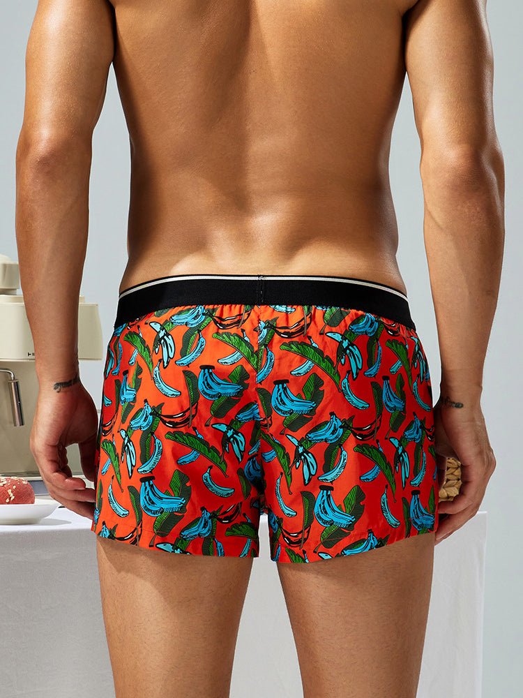 Men's Loose-Fit Printed Cotton Boxers