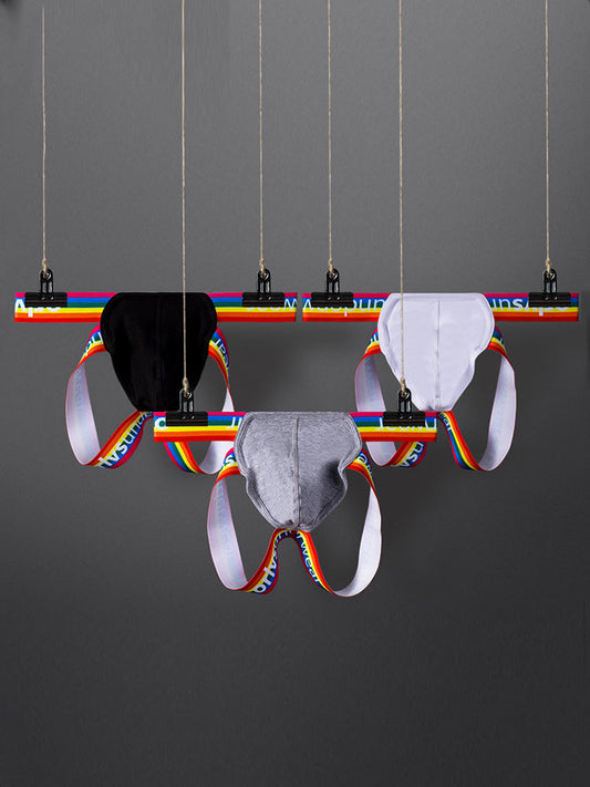 3-pack Men's Rainbow Cotton Thong