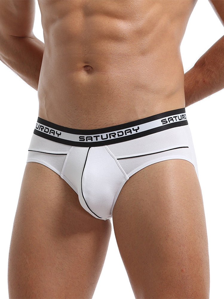 3 Pack Men's Comfortable Sporty Breathable Low-Waist Sexy Briefs