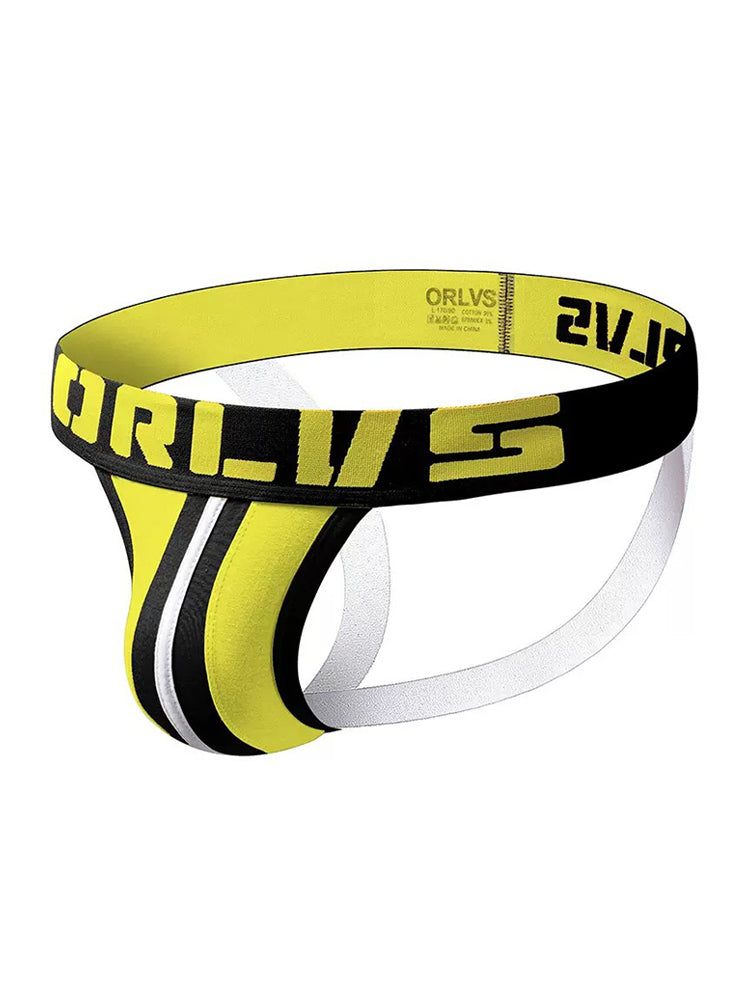 3 Pack Men's U-Pouch Striped Sexy Jockstraps