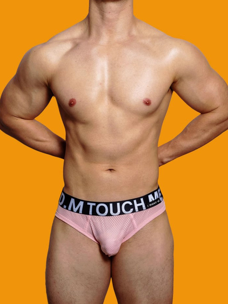 2 Pack Men's Low Waist Mesh Nylon Breathable Jockstrap