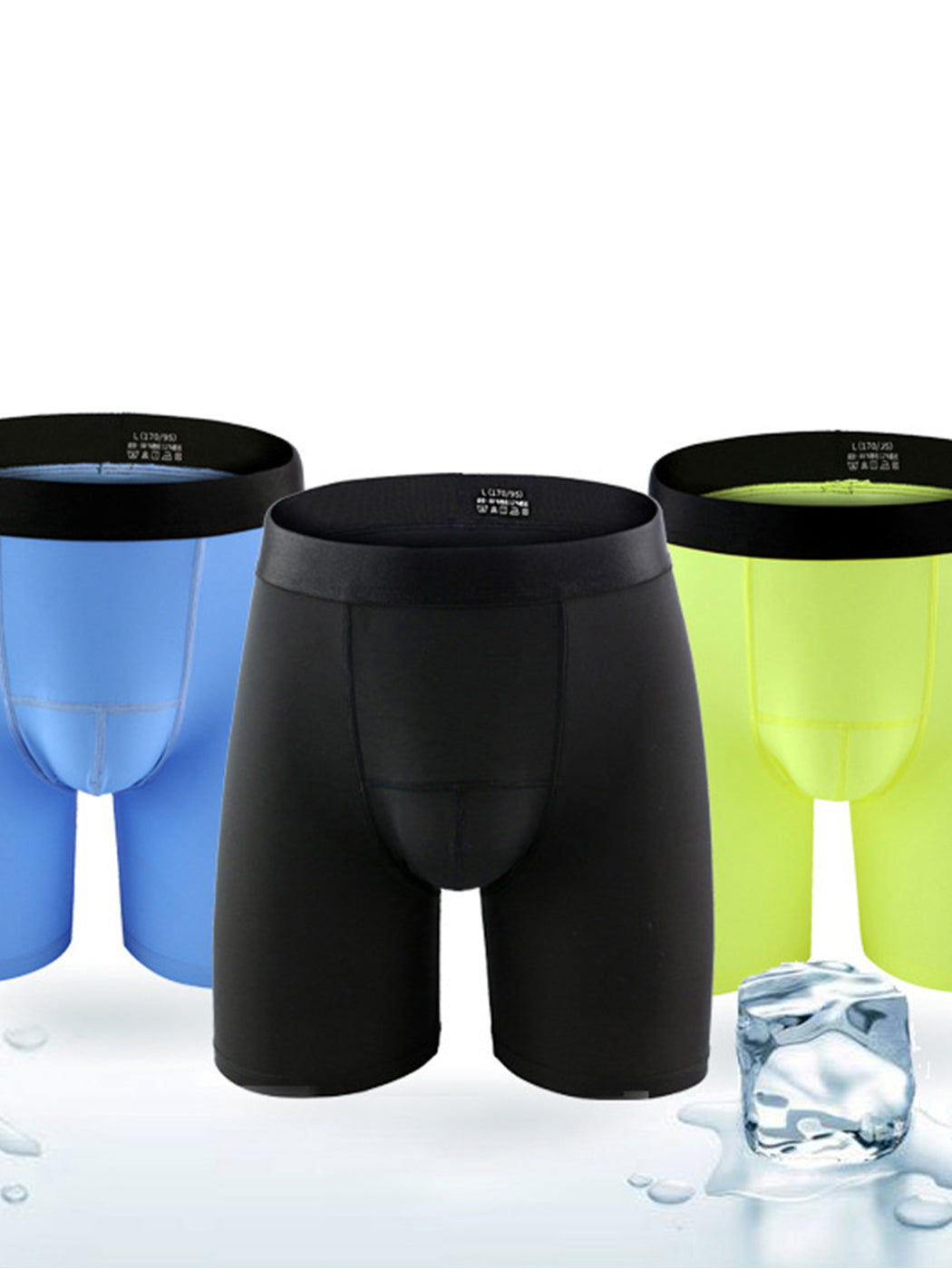 2 Pack Men's Compression Athletic Boxer Briefs