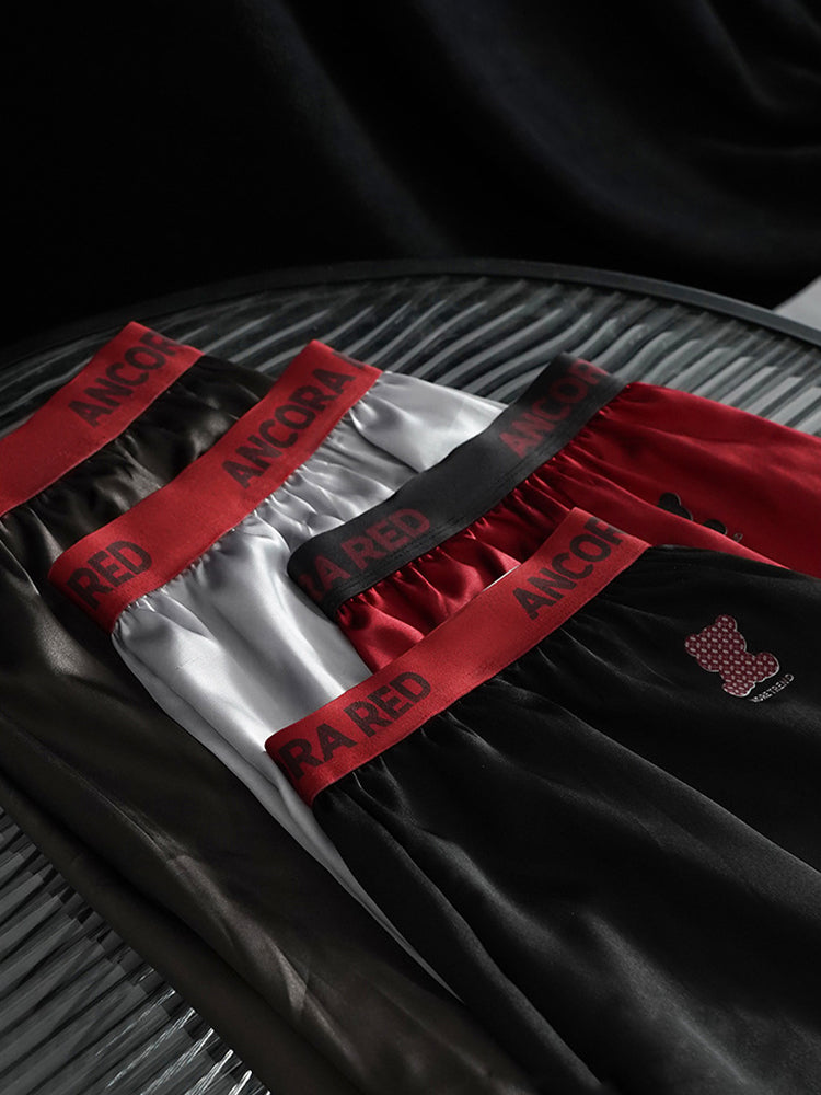 2 Pack Men's Solid Lounge Casual Boxers