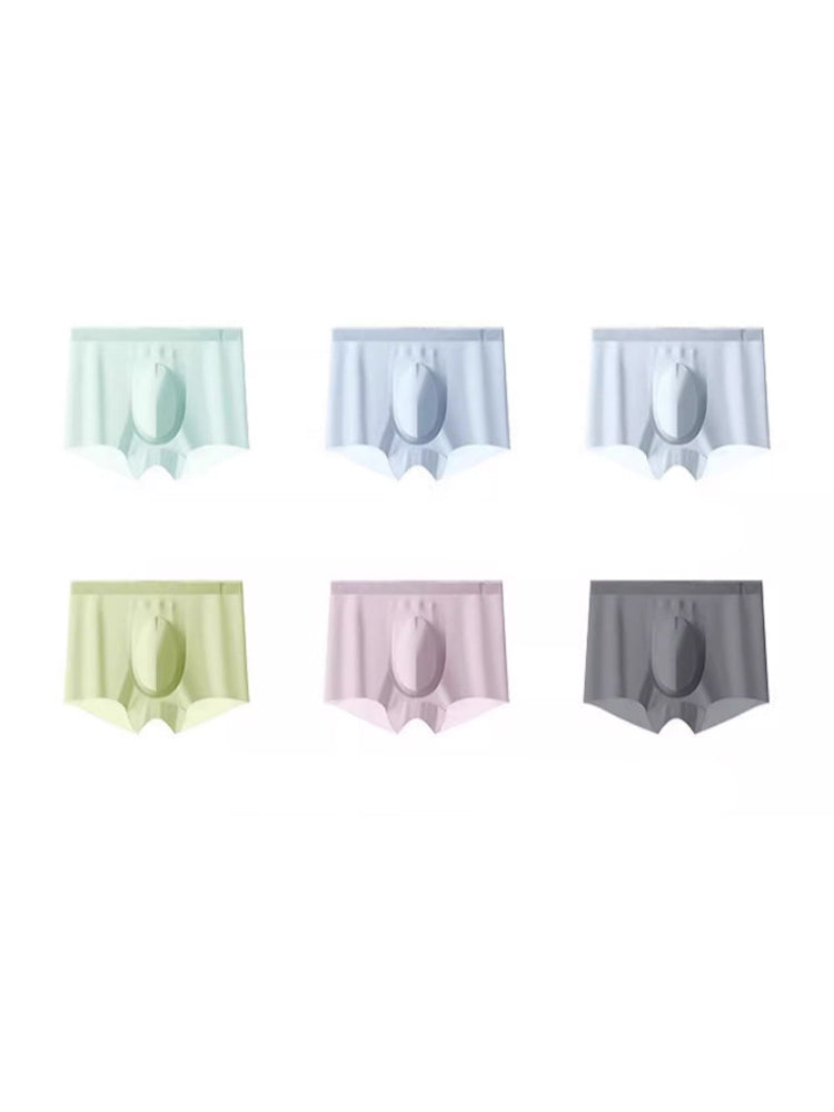 2 Pack Men's Ultra-Thin Ice Silk Quick-Dry Trunks