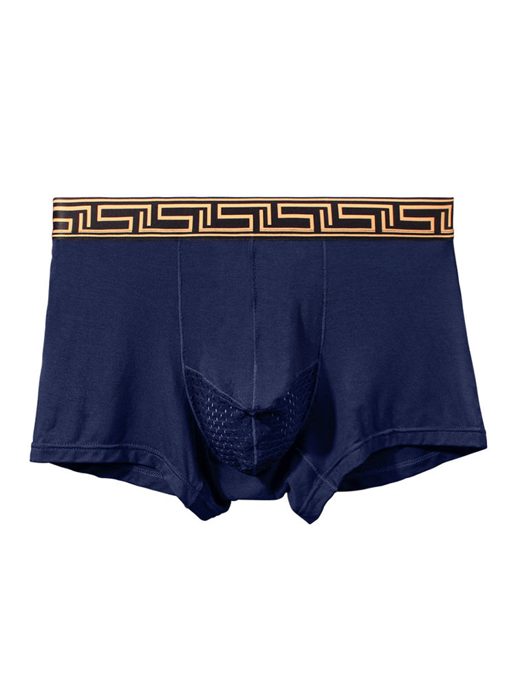 4 Pack Men's Athletic Mesh Pouch Trunks