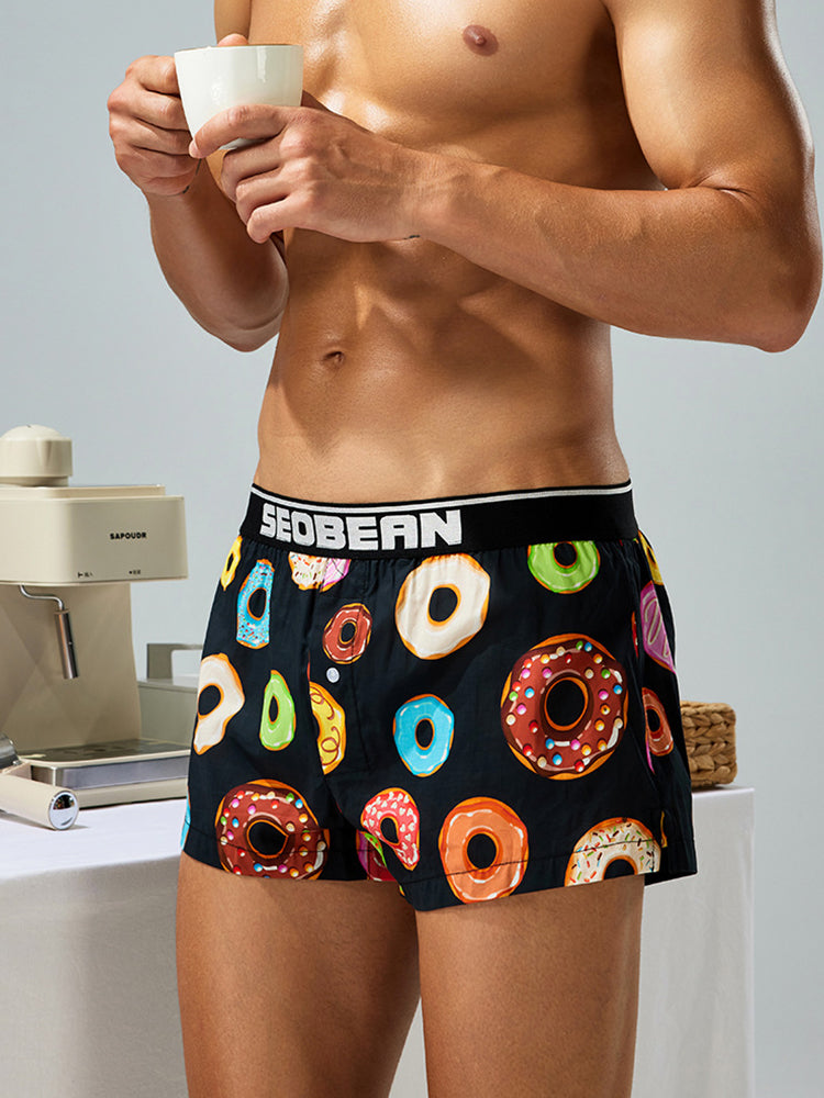 Men's Breathable Loose Fit Homewear Lounge Boxer