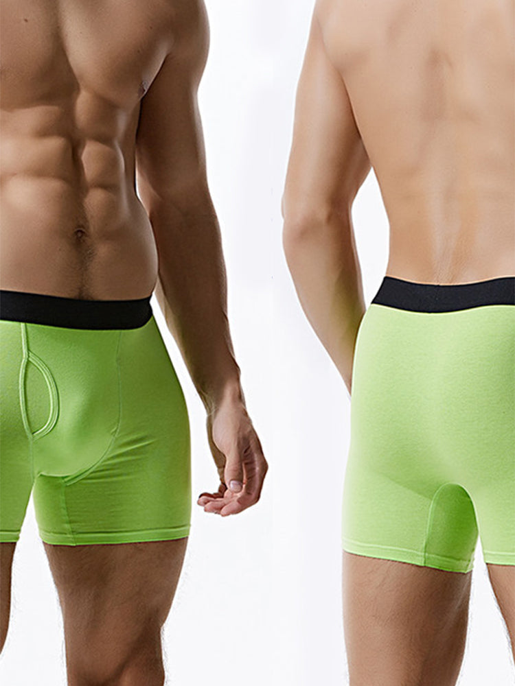 Men's Cotton Long-Length Anti-Chafing Boxers Briefs & Midway Briefs