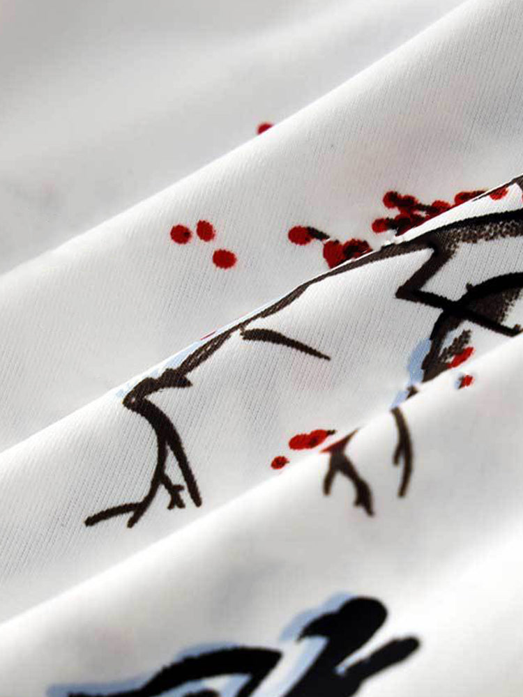 2 Pack Men's U-Pouch Side Vent Printed Trunks