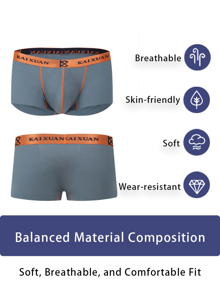 2 Pack Men's Modal Simple Skin-Friendly Trunks