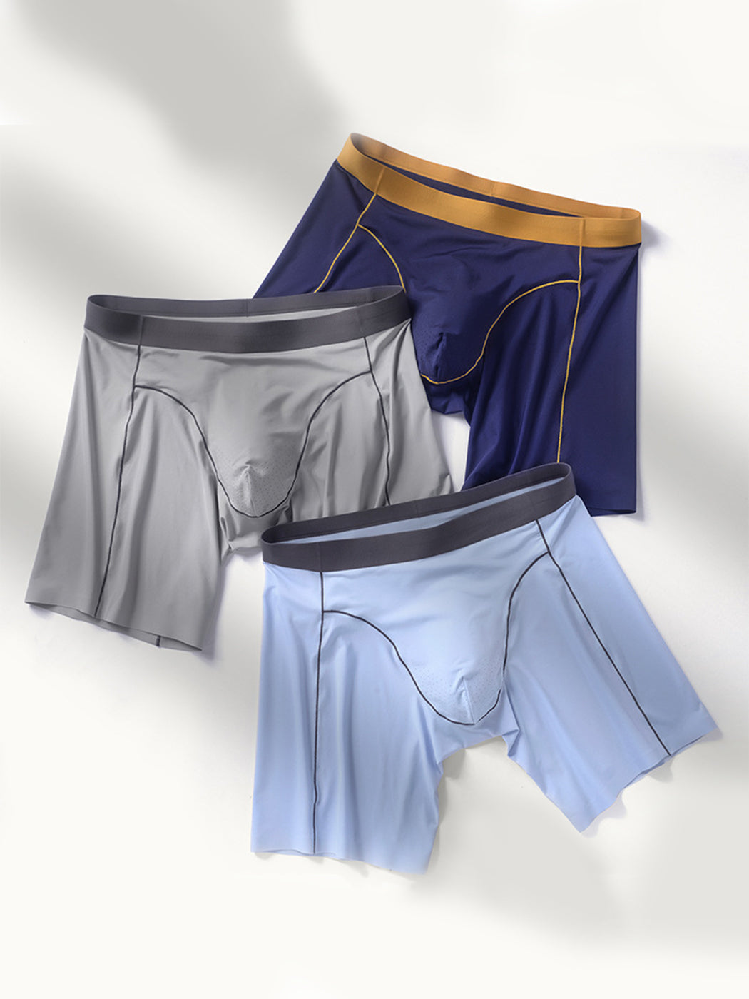 2 Pack Men's Sport Chafe Proof Boxer Briefs