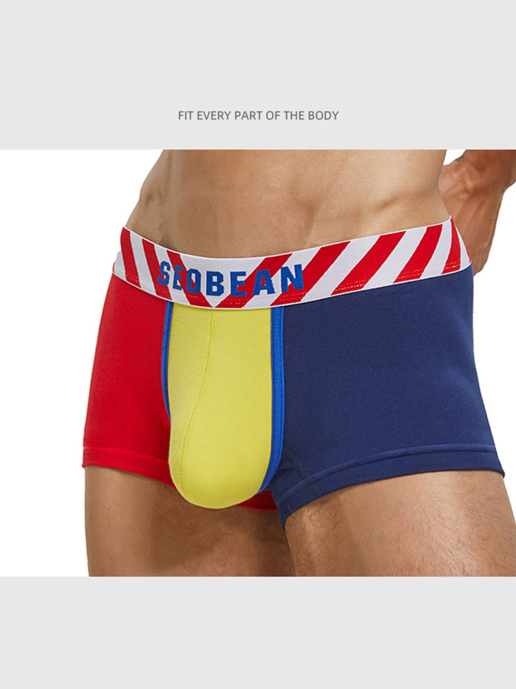 2-pack Men's Colorblock Cotton Boxer Briefs