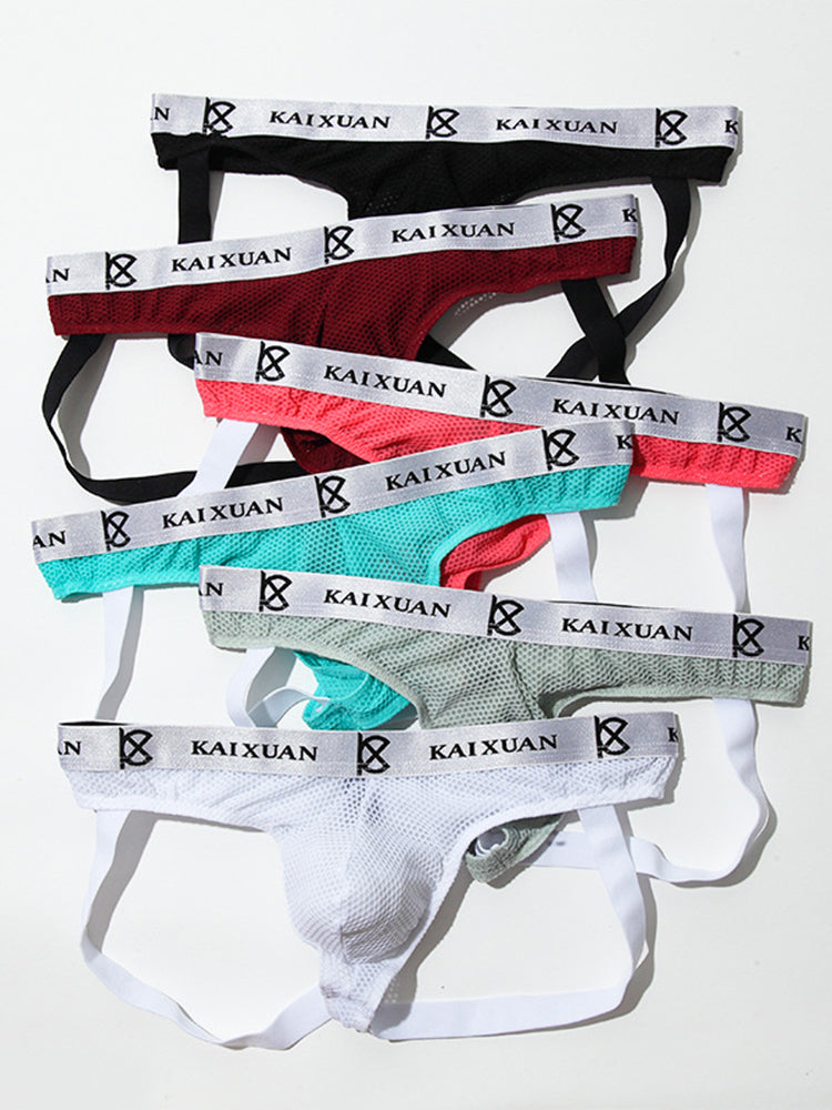 3 Pack Men's Soft Elastic Comfortable Breathable Low Waist Sexy Thong