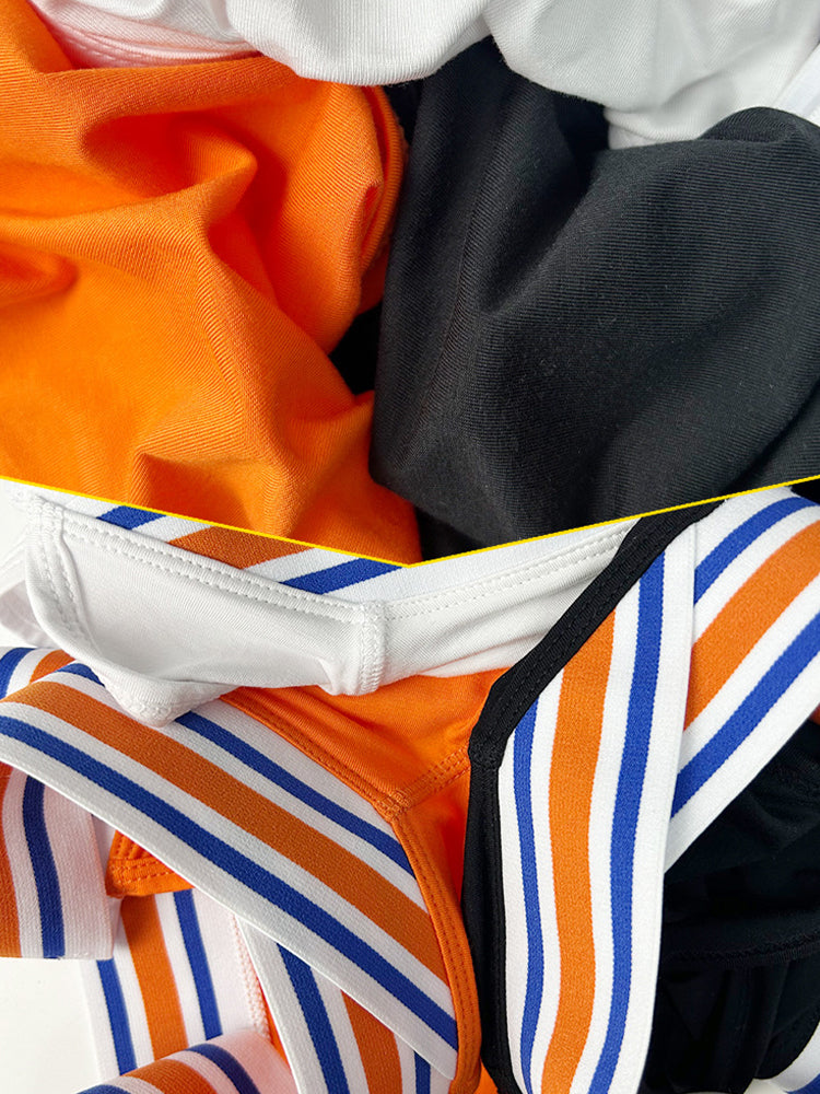 2-pack Men's Striped V-waist High-cut Briefs