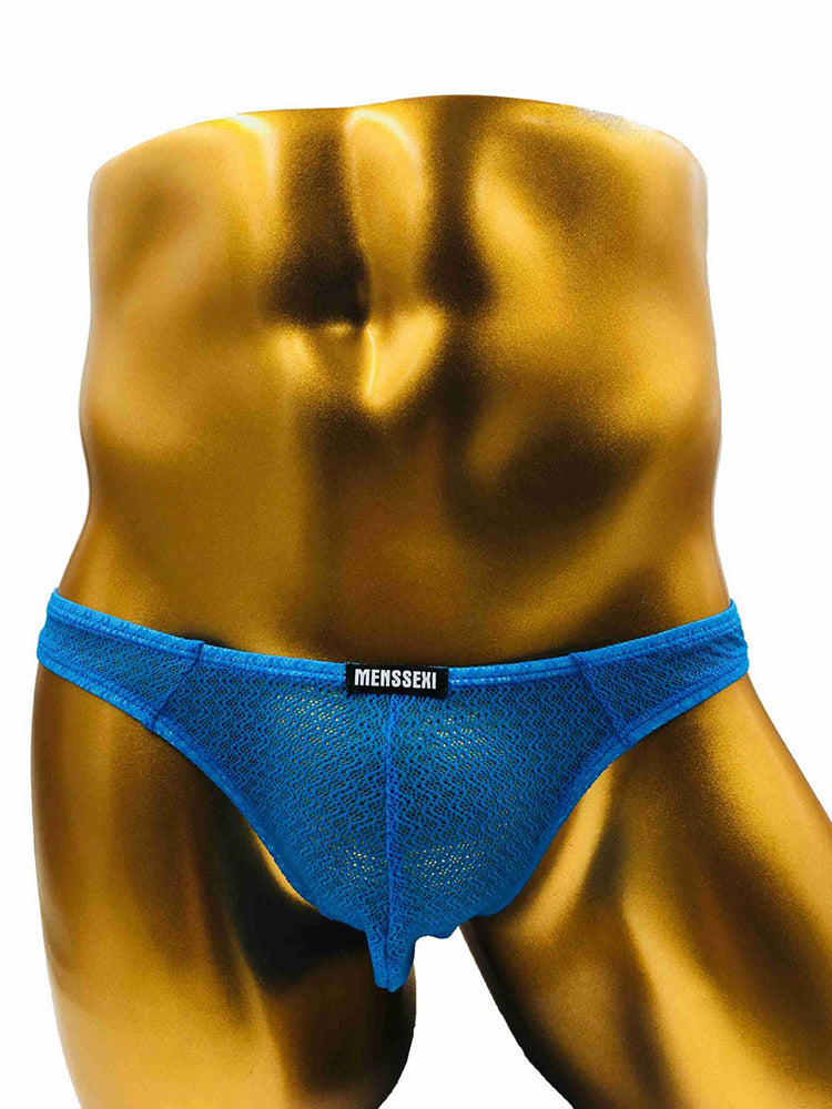 2 Pack Men's Low-Rise Lace High Elasticity Bikinis