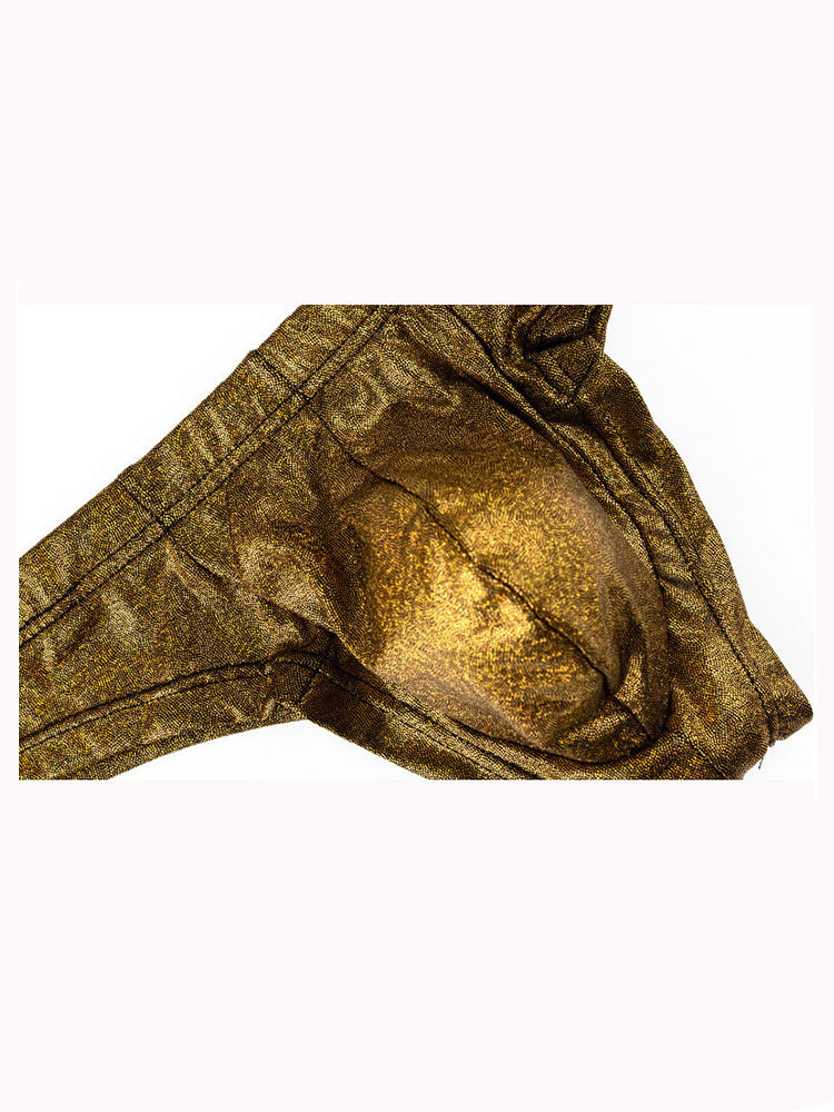 3 Pack Men's Solid Color Sparkle Briefs