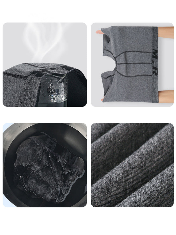 4 Pack Men's Comfortable Cotton Anti-Chafing High Elasticity Sports Boxer Briefs