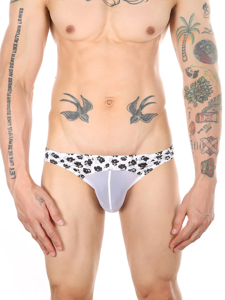 4 Pack Men's Sexy Print Pouch Bikini