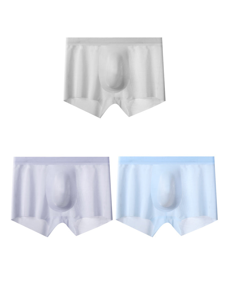 2 Pack Men's Ultra-Thin Seamless Trunks