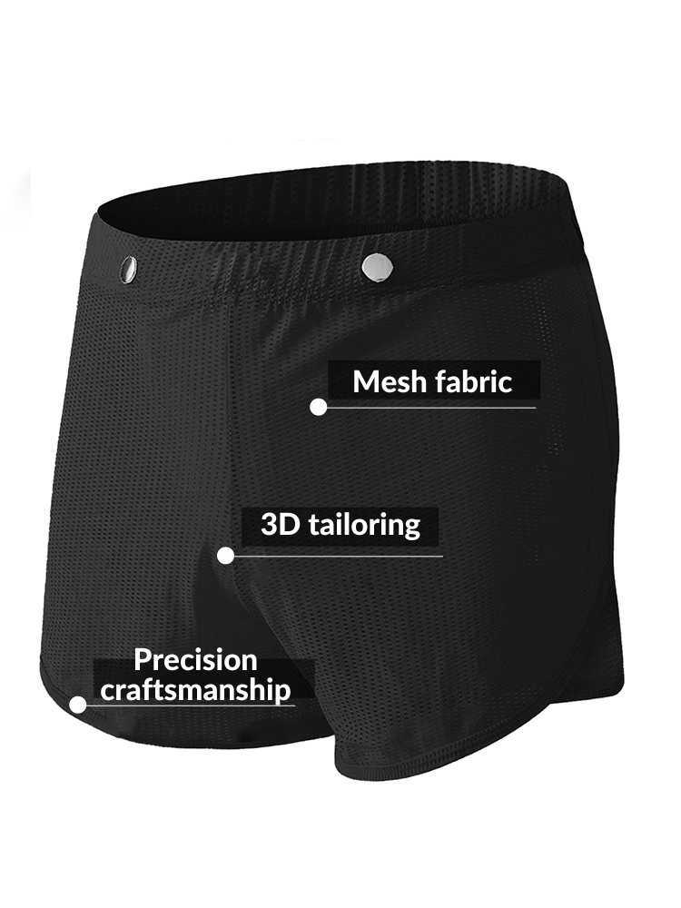 2 Pack Men's Breathable Mesh Boxer Briefs