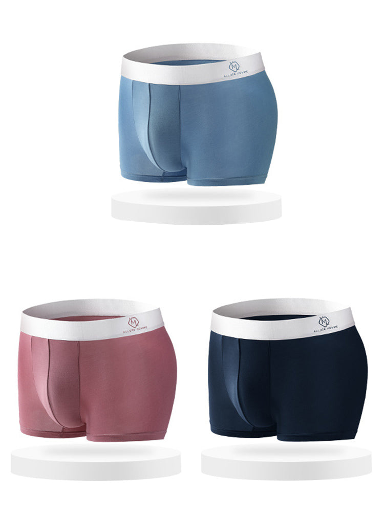 3 Pack Men's Traceless Breathable Modal Trunks