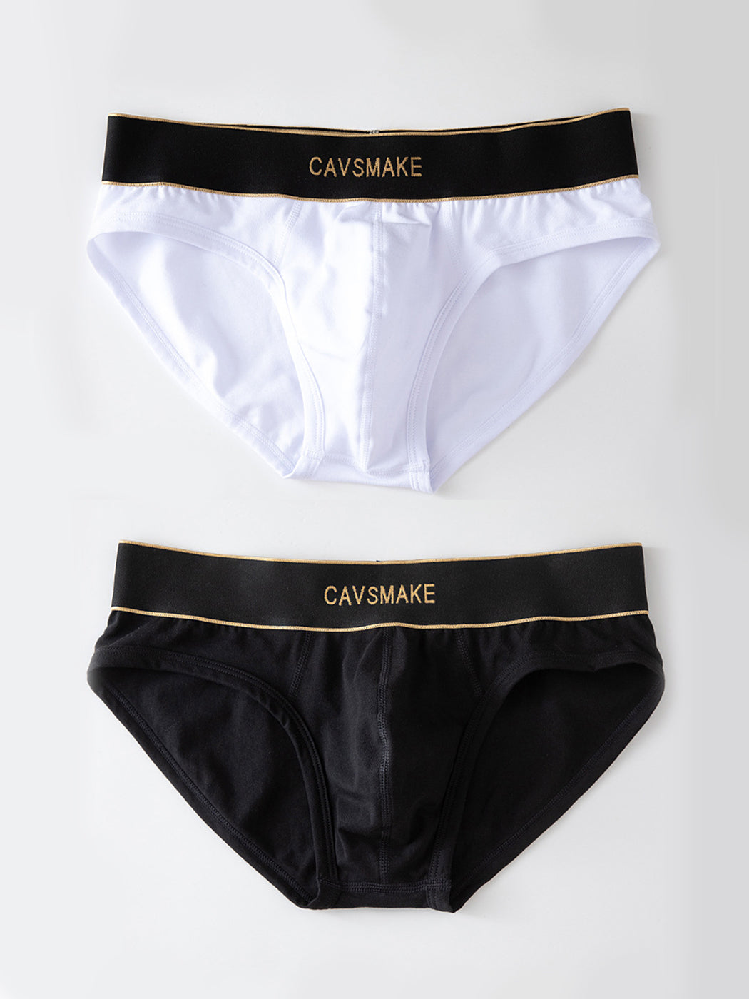 2 Pack Men's Cotton Sexy U-Convex Design Briefs & Trunks