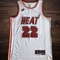 Men’s Miami Heat #22 Butler White/Red Jersey