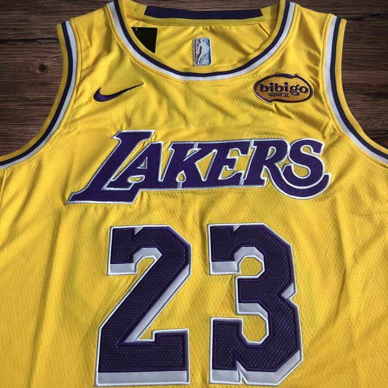 Men’s Los Angeles Lakers #23 James Yellow Jersey