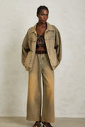 Loanne Light Blue Faded Denim Jacket