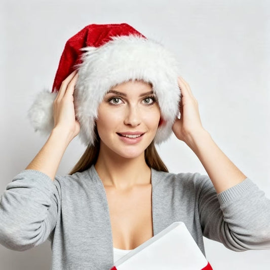 Santa Claus Christmas Hat – Cute Holiday Party Accessory for Men, Women & Teens