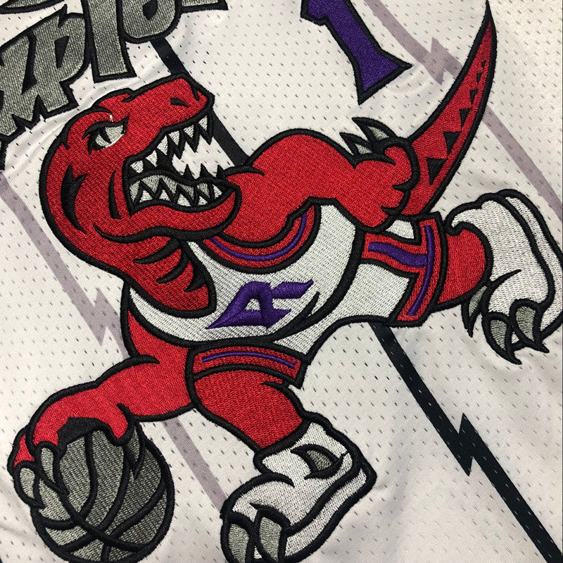 Men’s Toronto Raptors 1998-99 #1 Tracy McGrady Jersey White