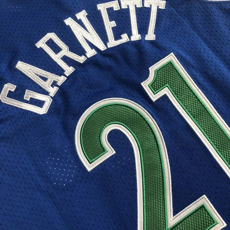 Men’s Wolves 1995-96 #21 Garnett Blue Jersey