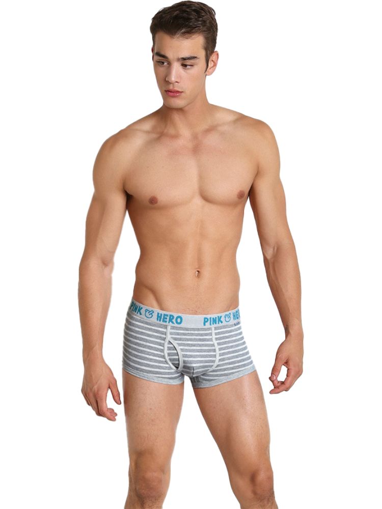 2 Pack European Luxury Brand Personalized Striped Men's Underwear