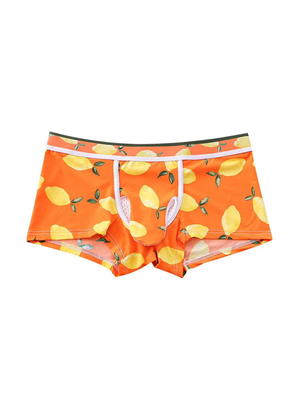 3 Pack Men's Ice Silk Trunks with Separated Pouch Design