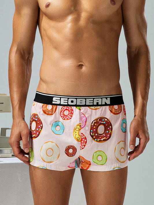 Men's Breathable Loose Fit Homewear Lounge Boxer