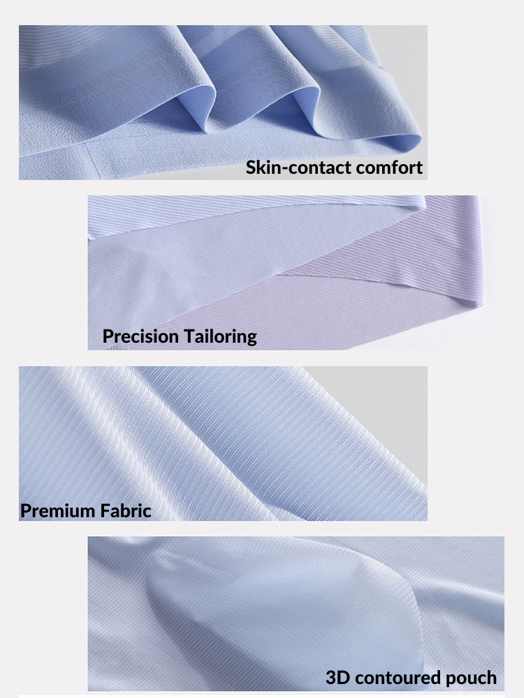 2 Pack Men's Ultra-Thin Seamless Trunks