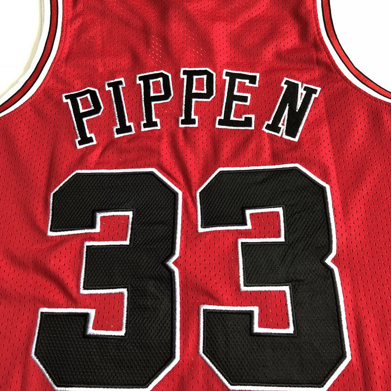 Men’s Chicago Bulls 1997-98 Finals #33 Scottie Pippen Jersey Red