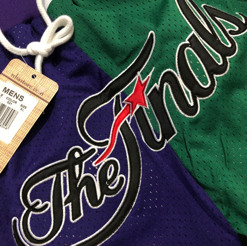 Lakers Celtics Split Shorts