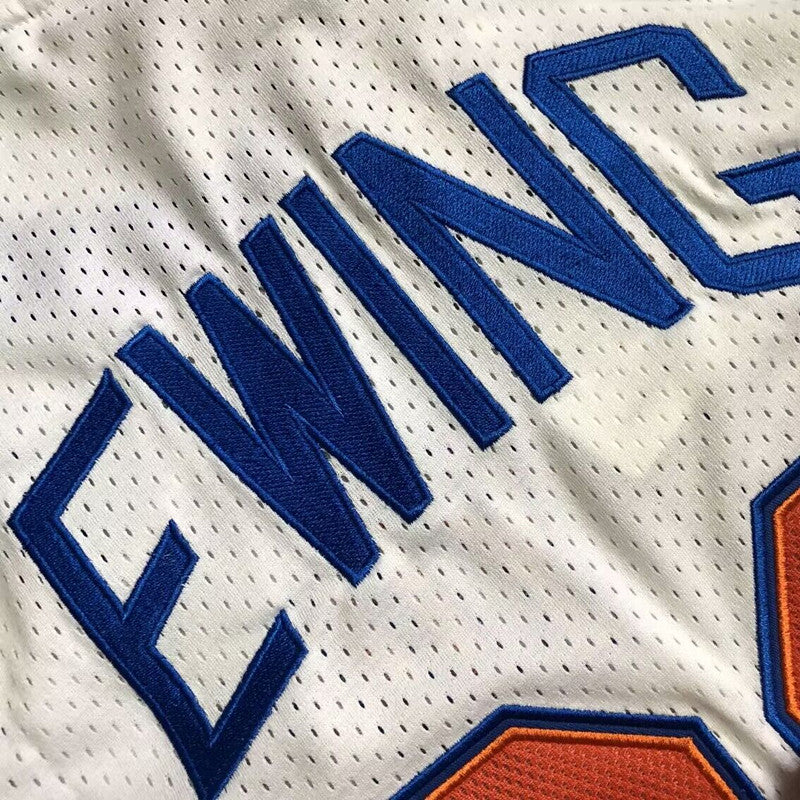 Men’s 1985-86 New York Knicks #33 Ewing Jersey in white
